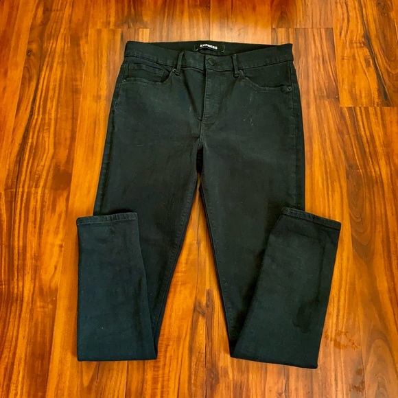 SALE❤️NEW HIGH WAISTED BLACK SUPER-SOFT SKINNY JEANS❤️❤️ - Picture 7 of 9